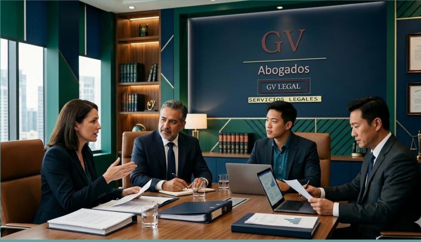 Equipo de Gabino Vázquez Abogados en sala de juntas